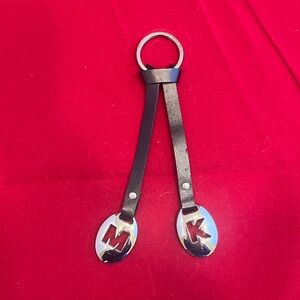 Michael Kors Black and Silver Keychain
